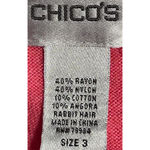Chico's Women's Soft Coral‎ 3/4 Sleeve V Photo 2
