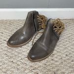 FREEBIRD by Steven  Jojo Leather Booties in Stone Color Lace Back Women’s Size 9 Photo 2