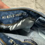 American Eagle  Outfitters Hi Rise Shortie Blue Jean Shorts with Cuffed Hem Photo 3