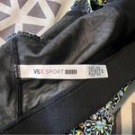 VSX Victoria's Secret Sport Paisley‎ Floral Print Mesh Cutout Crop Top Size M Blue Size M Photo 6