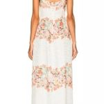 LPA  Silk Floral Leopard Jacquard Ruffle Night Out Maxi Dress 167 Size XS Photo 3