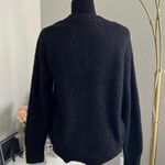 Calvin Klein Jeans Women’s Crew Neck Furry Pullover Sweater Black Size Large Photo 1