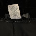 American Vintage Vintage Pantology Black Velvet Velour Wide Leg Cropped Elastic Pants - Size L Photo 2