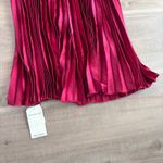 Abercrombie & Fitch NWT  Giselle Halter Maxi Pleated Dress Cutouts Berry Small Photo 3