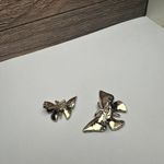 Butterfly Insect Blue Yellow Green Enamel Brooch Pin Gold Tone Set Of 2 Photo 8