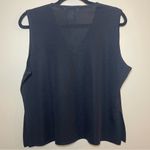 Misook  Black Boxy Tank Top Photo 3