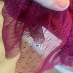 Ultra Pink Cottage Core fall leaf dress in cranberry size Small Photo 96