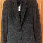 EXPRESS Editor One-Button Suit Business Career Work Stretch Black Blazer Size 2 Photo 0