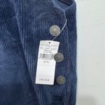 American Eagle NWT AE Overall Mini Dress XL Blue Corduroy Adjustable Strap Raw Hem Retro Photo 4