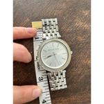 Michael Kors  silver color faux diamond watch fits a small wrist 5 inches laying Photo 6