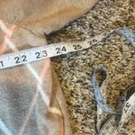 Croft & Barrow  Women Cardigan Sweater 2X Tan Argyle Long Sleeve Cotton Button Up Photo 3