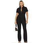 Good American Fit for Success Bootcut Jumpsuit in Black099 Size Medium Photo 11