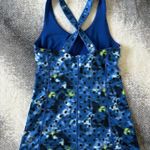Lululemon Kanto Catch Me Racerback Tank Windy Blooms Sapphire Blue Size 4 Small Photo 2