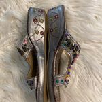 JohnFashion Sandals size 7 BNWOT color silver with lots of beads so cute Photo 4