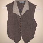Cute Crop Vest Y2K Top Tan Brown Dark Academia Photo 1