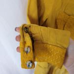 Maeve  Golden Mustard Yellow Tiered Marlie Mini Button Down Shirt Dress Size 0P Photo 2