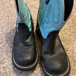 Justin Boots Justin Gypsy Gemma Leather Cowgirl Boots Black Turquoise Womens 10 B L9905 Photo 2
