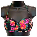 Endless Sun  Floral & Studded Bustier Bikini Top Photo 0