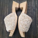 The Sak  Ella Wooden Platform Crochet Clog Women's Size 10 Photo 4