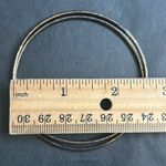 Women’s vintage dainty set of 2 gold tone patterned‎ bangle bracelets one size Photo 5