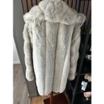 L and B classics Faux fur winter coat size M/L see measurement no size tag white Gray Size M Photo 6