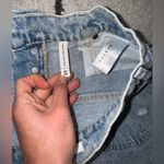 PacSun Eco Medium Blue Ripped Vintage High Waisted Denim Shorts Photo 5