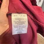 Talula Aritzia maroon velvet cutout back dress Photo 5