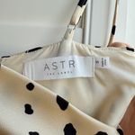 ASTR The Label spotted cowl neck fit & flare mini dress in cream & blacksize S Photo 2