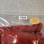 Requirements Vintage  Maxi Skirt Womens Medium Orange Linen Boho Western Beaded Photo 15