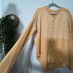 Free People  Granolagirl Cottagecore Spirit Tee Gold Mustard Medium Stitchwork Photo 8