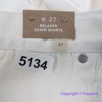 Madewell NEW  Relaxed Denim Shorts in Tile‎ White, 27 Photo 13