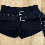 LOBA Chleo Hot Shorts with Belt Size XXS in Black Photo 0