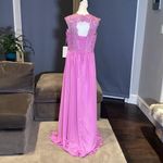 Women’s Lace & Chiffon Dress Empire Waist Corset Back Bridesmaid Size 12 NWT Photo 4