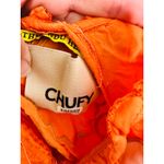 CHUFY Orange White Design Cupro Blend 3/4 Sleeves Lucia Maxi Dress Size Medium Photo 7