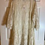 Cato Cream and white lace vest with a boho, hippie vibe #bohostyle #vest # #fall Photo 0