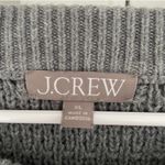 J.Crew Cotton Cable-Knit Crewneck Sweater Women XL Gray Fisherman Preppy Cabin Photo 6