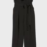 Banana Republic Factory Black Ruffle Jumpsuit Size 10P Photo 0