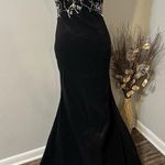 Jump Black beaded & sequins mermaid prom formal strapless gown Photo 0