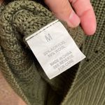 Wishlist olive green high neck knit wool blend top, size M Photo 3
