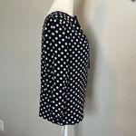 J.Crew 100% Silk Blue/Ivory Popover Blouse Size 0 Petite Photo 1