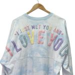Disney Dug Spirit Jersey Sz XL Up Movie I Just Met You & I Love You Blue Tie Dye Photo 5