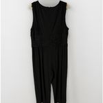 Eliza J  Black Sleeveless Jumpsuit Wide Leg Stretch Sz 3X Flattering Party Work Photo 6