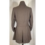 Velvet Heart Women's Brown Military Wool Blend Coat Jacket M Belted Lightweight Photo 4