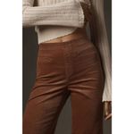 Pilcro NWT Brown Velvet Pull-On Mid-Rise Retro Flare Jeans Pants Women's Size 27 Photo 3