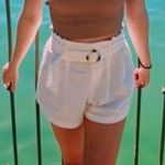 LA Hearts White Linen Shorts Photo 2