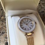 Anne Klein  Womens Premium Crystal Pink Mesh Bracelet Watch Photo 8