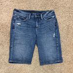 Silver Jeans  Women's Distressed Blue Bermudas Photo 0