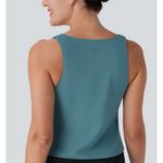 Halara NWT softlyzero square neck lift up cool touch yoga tank size S. UPF50 Photo 6