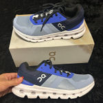 On Cloudrunner blue running athletic training lace up shoes sneakers sz 7.5 new Photo 0