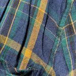 Lucky Brand  Navy and Yellow Plaid Button-Down Shirt Photo 1